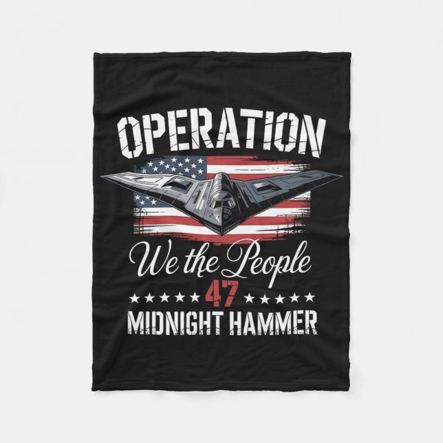 Couverture Polaire Midnight Hammer B-2 Stealth Jet Operation Midnight (Devant)