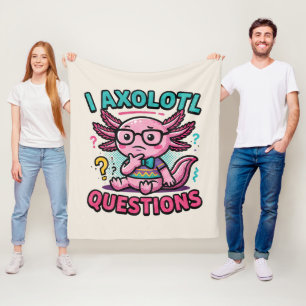 Couverture Polaire Mignon Axolotl Nerd I Axolotl Questions Marques de