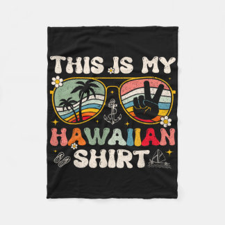 Couverture Polaire Mignon C'est Mon Costume De Luau Tropical Hawaïen 