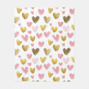 Couverture Polaire mignon et beau motif pour la Saint-Valentin