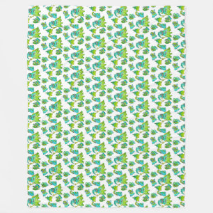 Couverture Polaire Mignonne mère monstre et enfants