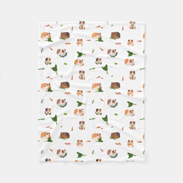 Couverture Polaire Mignons Cochons d'Inde Drôles Motif d'Animaux de C (Devant)