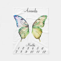 Milestone rose papillon ailes Baby Keepsaké