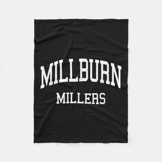 Couverture Polaire Millburn High School Hs Millburn Nj Retro Srts  (Devant)