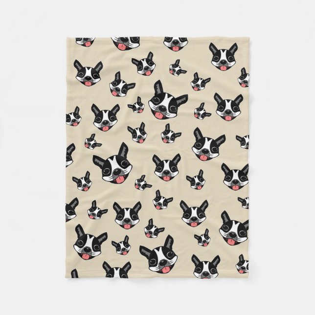 Couverture Polaire Milo le Boston Terrier (Devant)