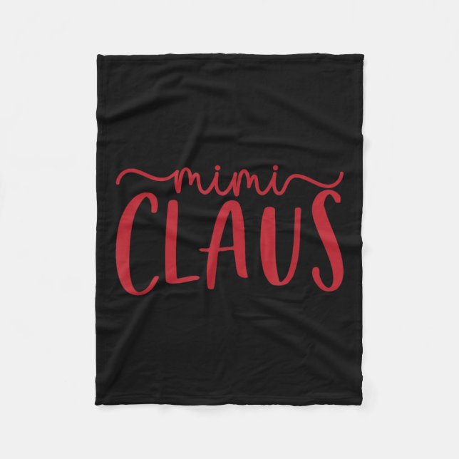 Couverture Polaire Mimi Claus Funny Family Christmas Cute Lovey Grand (Devant)