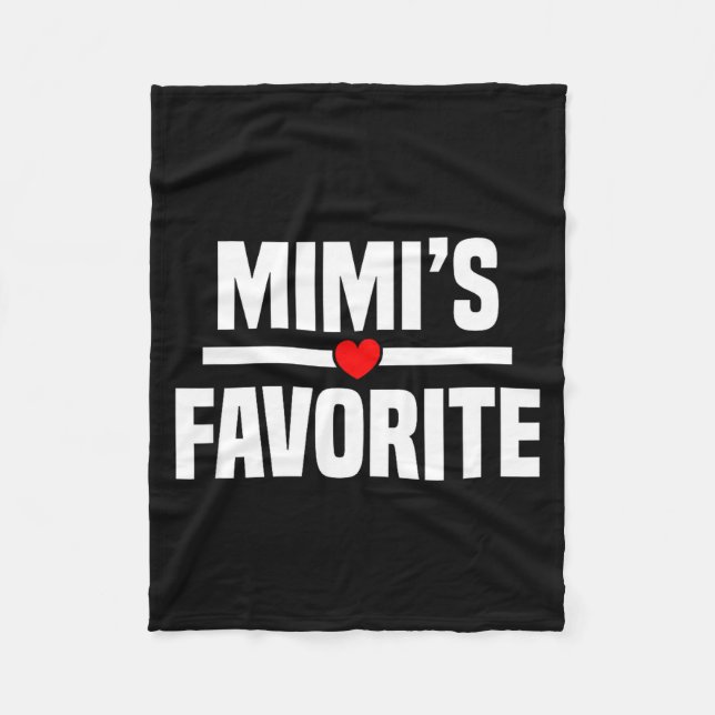 Couverture Polaire Mimi's Favorite Granhild Funny Grandson Granddaugh (Devant)