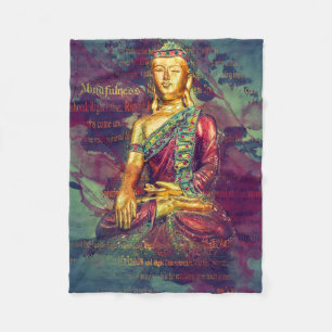 Couverture Polaire Mindfulness Bouddha