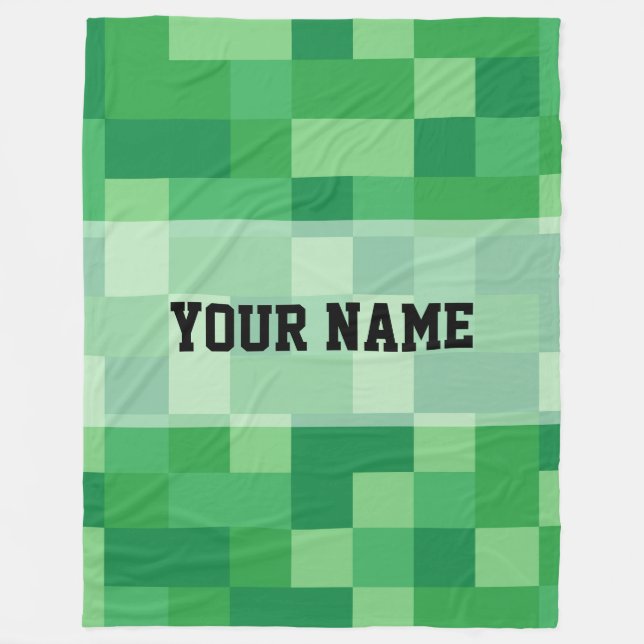 Couverture Polaire Minecraft Personalized Blanket (Devant)