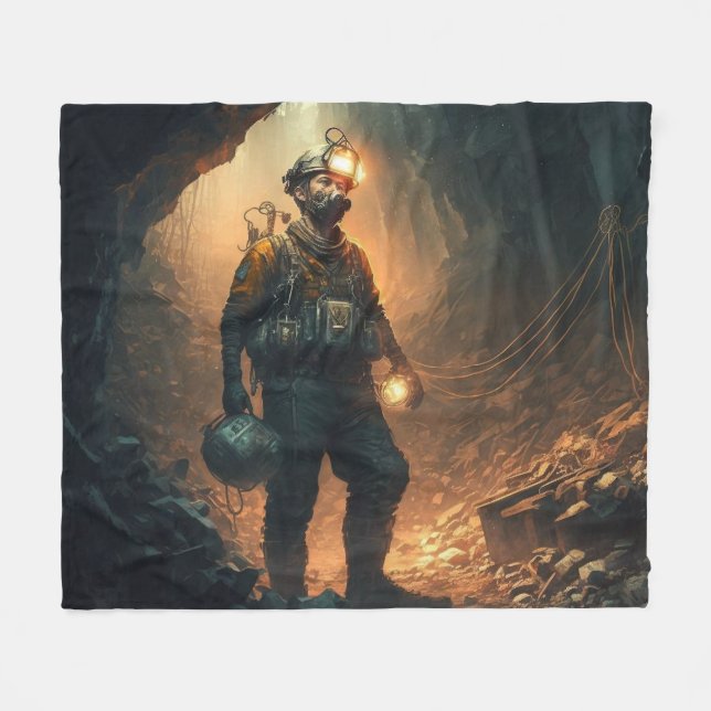 Couverture Polaire Mines dangereuses (Devant (Horizontal))