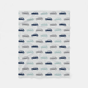 Couverture Polaire Mini tonneliers sur l'aller - bleu et gris -