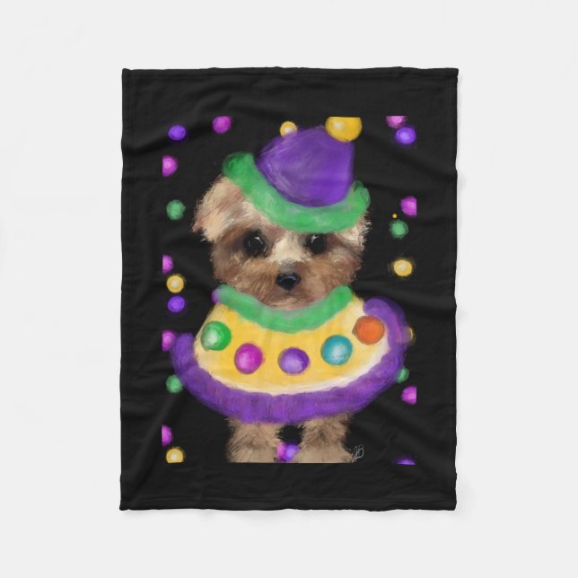 COUVERTURE POLAIRE MINI YORKIE POO      (Devant)