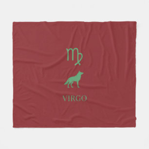 Couverture Polaire Minimaliste esthétique silhouette verte Vierge Zod