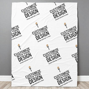 Couverture Polaire Minimaliste Personnalisé Entreprise Marque