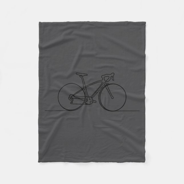 Couverture Polaire Minimalistic Bicycle Cycling,bike Rider Mountainbi (Devant)