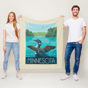 Couverture Polaire Minnesota Loon