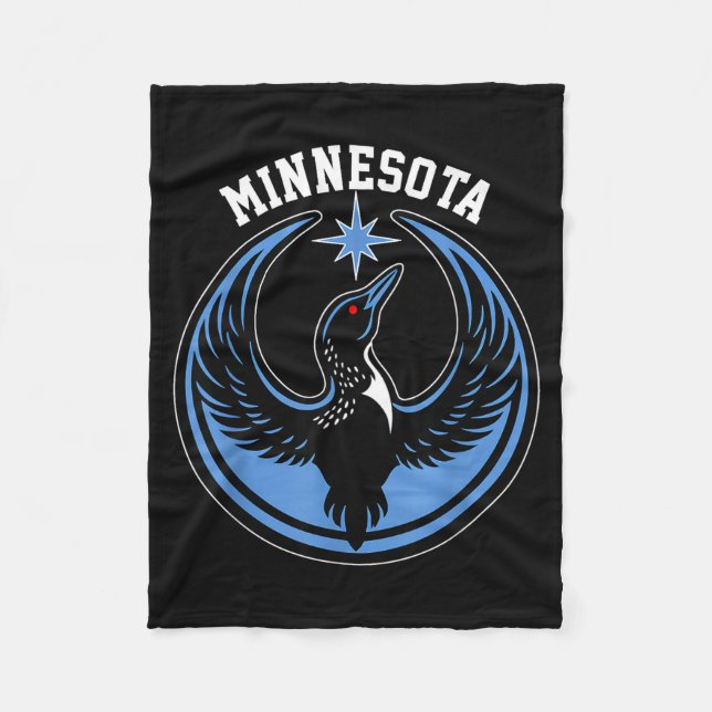 Couverture Polaire Minnesota Rebel Loon New Mn Artwork (Devant)