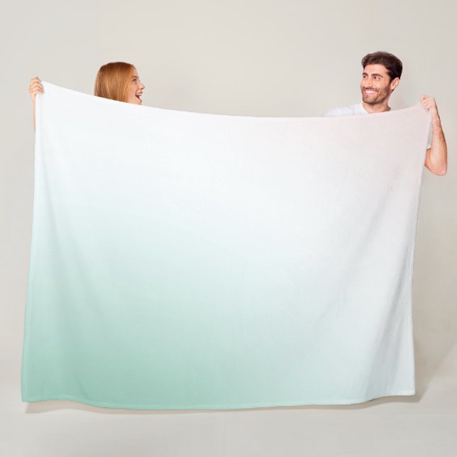 Couverture Polaire Mint blanc (En situation)