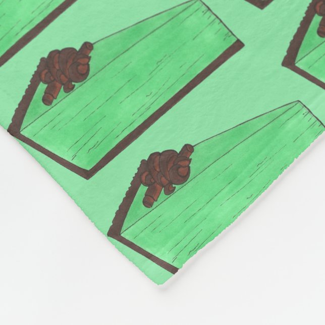 Couverture Polaire Mint Green Grasshopper Pie Slice St. Patrick's Day (Coin)