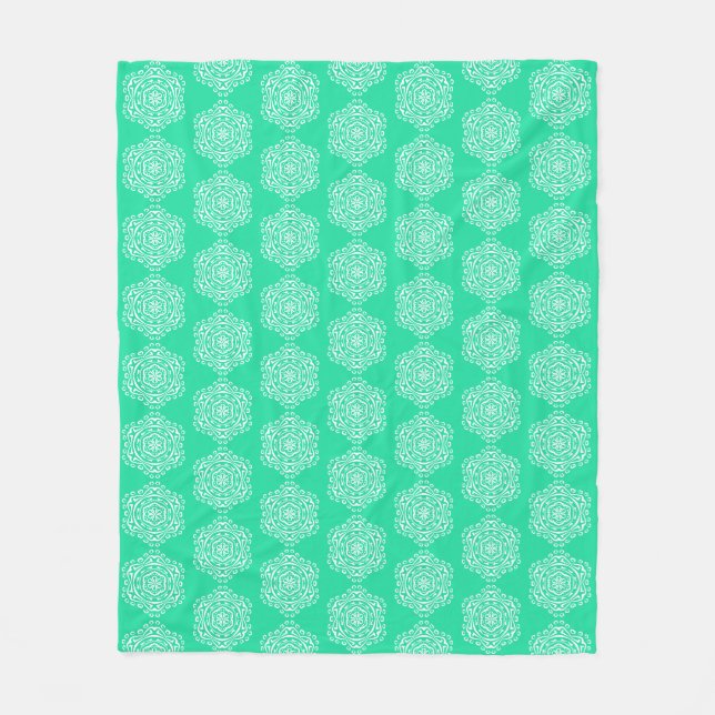 Couverture Polaire Minty Mandala (Devant)
