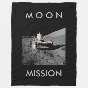 Couverture Polaire mission lune astronaute buggy espace