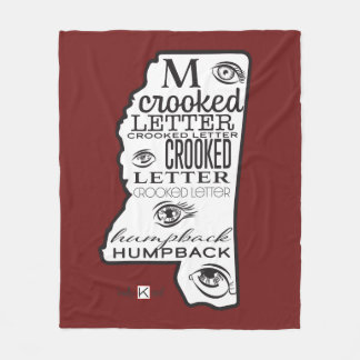 Couverture Polaire Mississippi Rouge