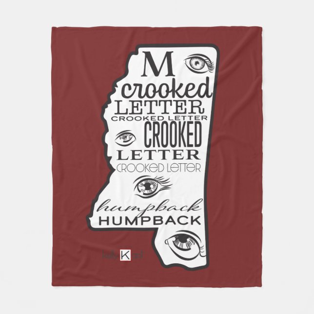 Couverture Polaire Mississippi Rouge (Devant)
