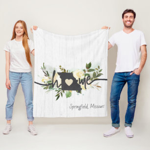 Couverture Polaire Missouri State Personnalisé Votre Maison Ville Rus