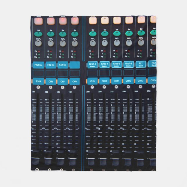 Couverture Polaire mixeur audio Studio, équipement technologique pour (Devant)