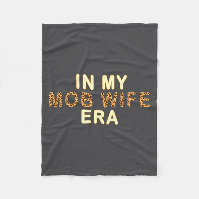 Couverture Polaire Mob Wife Era Shirt Swea Funny Gift For Women  (Devant)