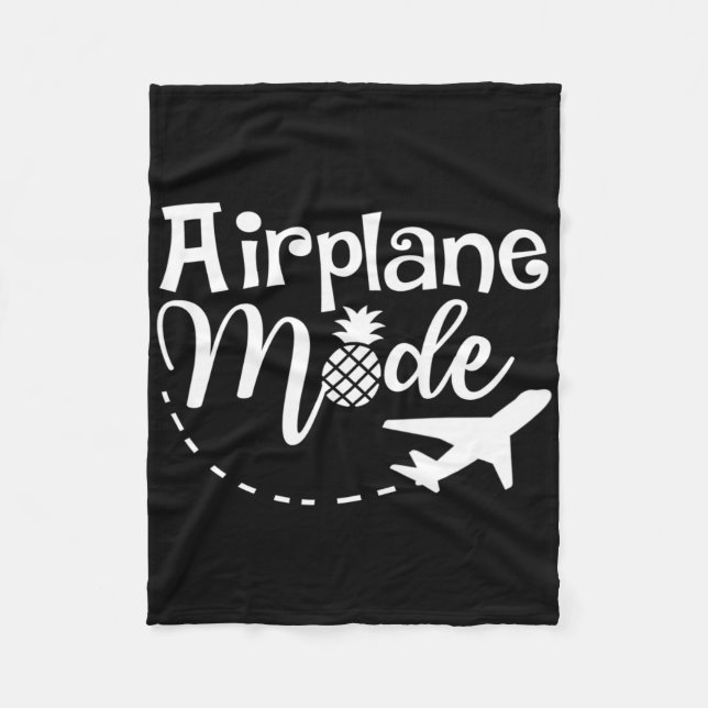 Couverture Polaire Mode Avion Voyage Pineapple Voyage Vacances Gi (Devant)