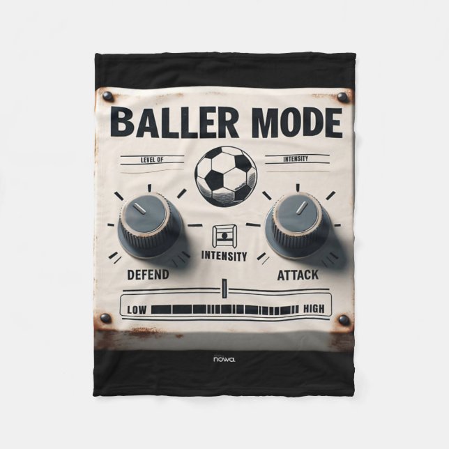 Couverture Polaire Mode Baller - Panneau érodé blanc Attaque et défen (Devant)
