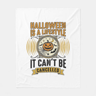 Couverture Polaire Mode de vie Halloween Typographie de citrouille vi