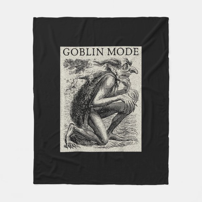 Couverture Polaire Mode Gobelin Goblincore Fairycore Grunge Médiéval (Devant)