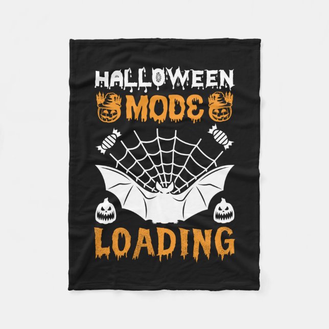 Couverture Polaire Mode Halloween Chargement Anniversaire (Devant)