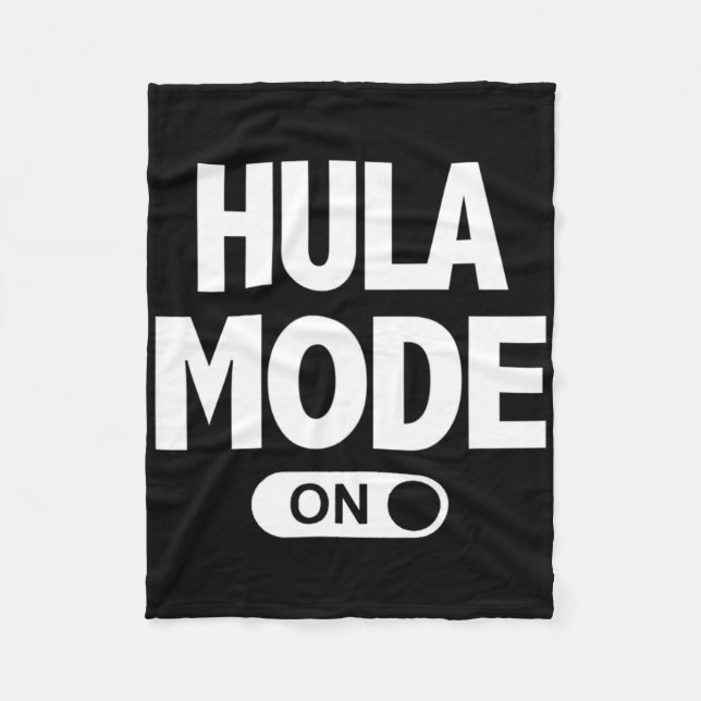 Couverture Polaire Mode Hula activé Vacances Fête Luau Hawaï  (Devant)