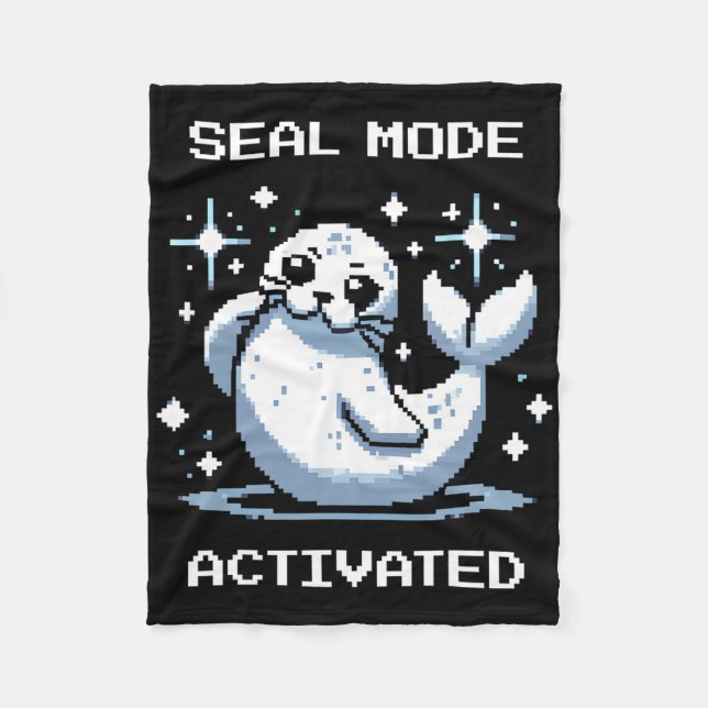 Couverture Polaire Mode Jointure Activé Pixel Art Jointure Rétro Styl (Devant)