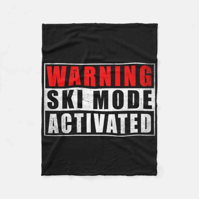 Couverture Polaire Mode Ski Avertissement Activé 1  (Devant)