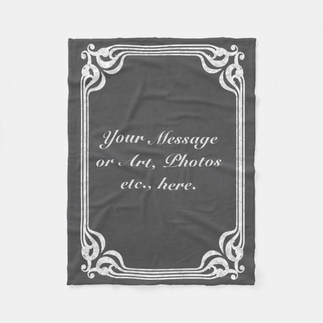 Couverture Polaire Modèle - arrière - plan de tableau avec la (Devant)