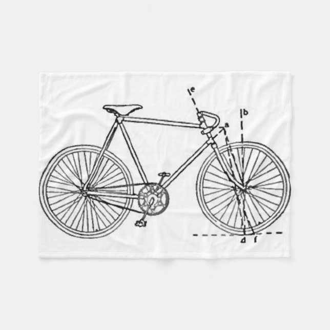 Couverture Polaire Modèle de bicyclette (Devant (Horizontal))