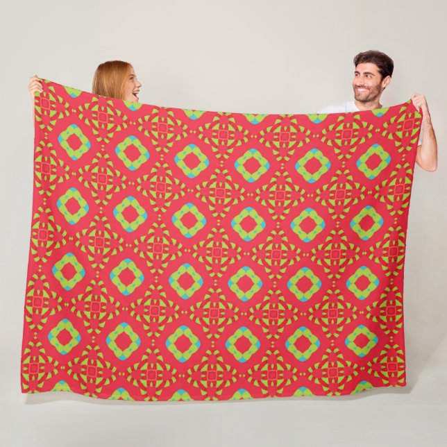 Couverture Polaire Modèle de charme des fêtes de Noël 01 -  (En situation)
