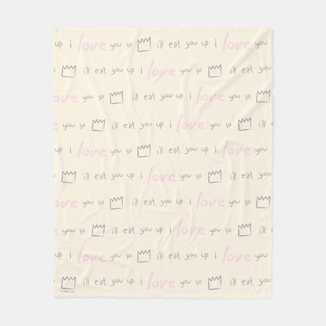 Couverture Polaire Modèle de citation Where the Wild Things (Devant)