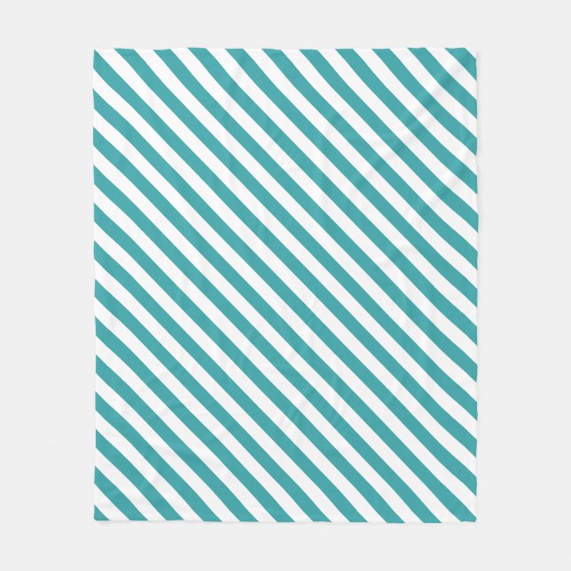 Couverture Polaire Modèle de couleurs tendance rayées vert et blanc m (Devant)