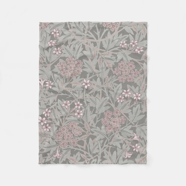Couverture Polaire Modèle de fleur de jasmin de William Morris (Devant)