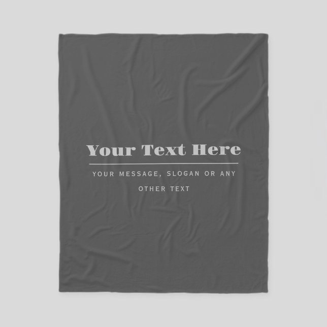 Couverture Polaire Modèle de texte rétro-modern éditable | Gris foncé (Créateur téléchargé)
