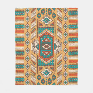 Couverture Polaire modèle d'illustration harmonieuse vintage tribale