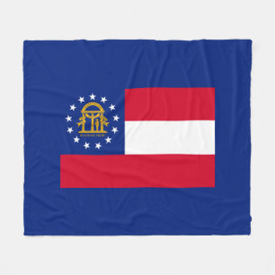 Couverture Polaire Modèle du drapeau de l'État de Géorgie