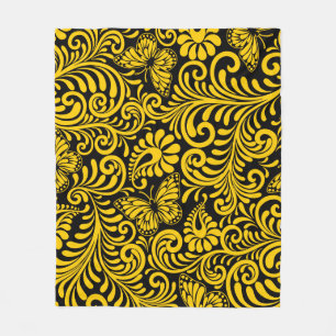 COUVERTURE POLAIRE MODÈLE FLORAL
