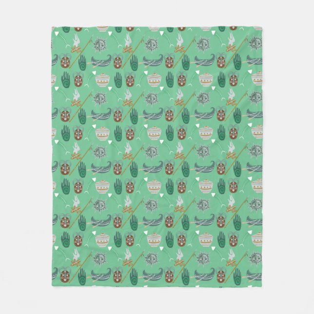 Couverture Polaire Modèle floral cool (Devant)