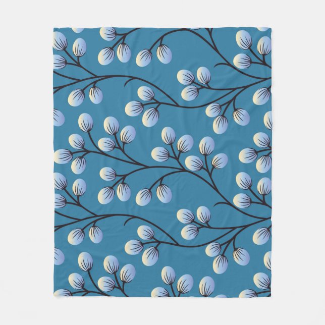 Couverture Polaire Modèle floral mignon sans apparence (Devant)